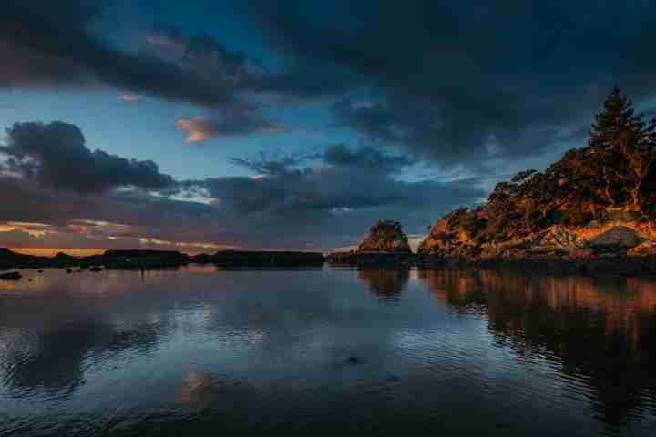 Drop Anchor at Enclosure Bay Moody sunrise