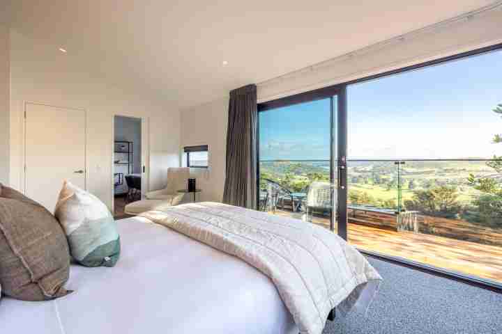 Kaitiaki Lodge Master bedroom views