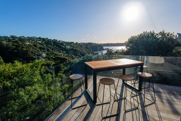 The Kingfisher House Deck with ocean view 1