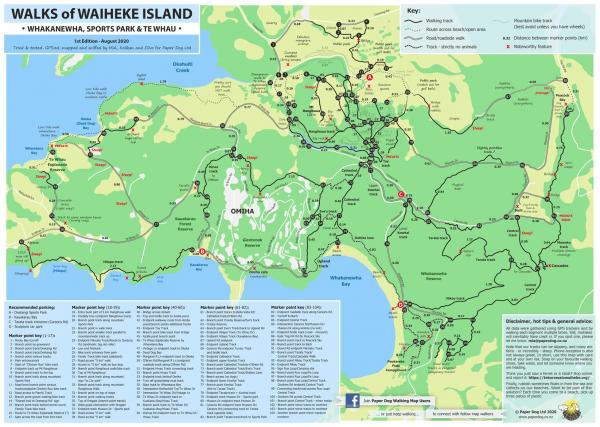 Waiheke Walking Maps Whakanewha Sports Park Te Whau3